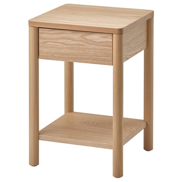TONSTAD - Bedside table, oak veneer, 40x40x59 cm