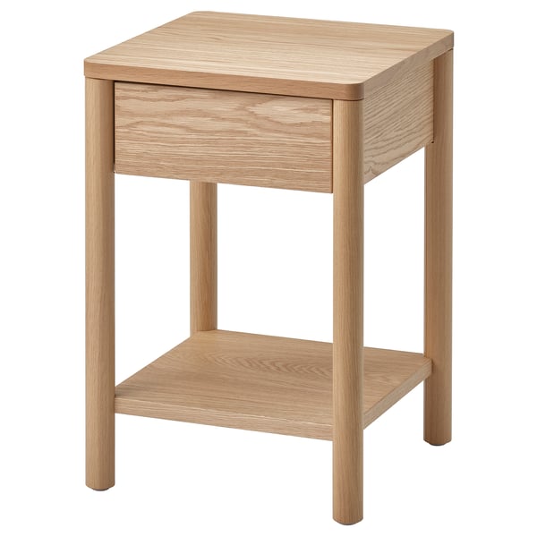 TONSTAD - TONSTAD Bedside table, oak veneer, 40x40x59 cm