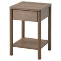 TONSTAD bedside table, brown stained oak veneer, 40x40x59 cm