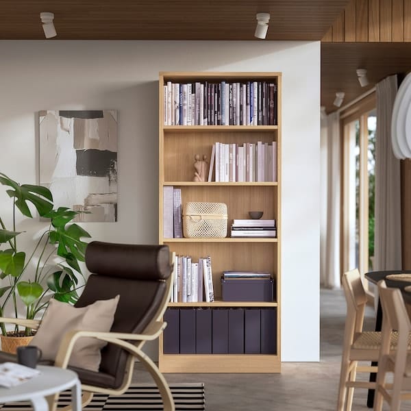 Ikea TONSTAD - Bookcase, oak veneer, 82x37x201 cm