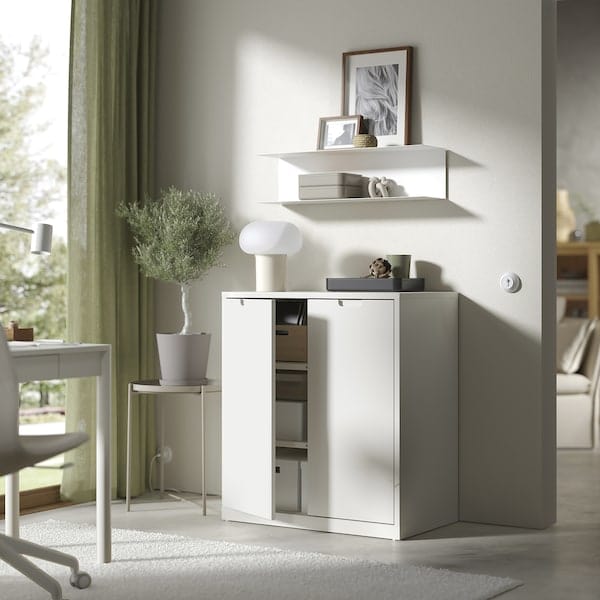 Ikea TONSTAD - Cabinet with doors, off-white, 81x47x91 cm