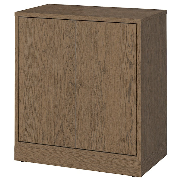 TONSTAD - Cabinet with doors, brown stained oak veneer, 82x47x90 cm