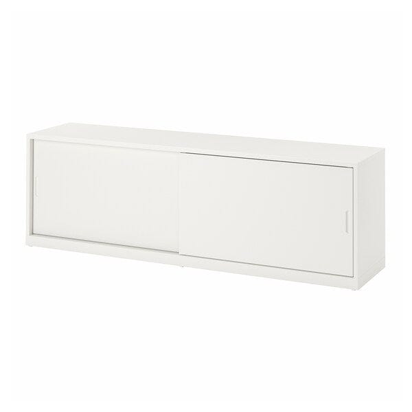 TONSTAD - TV bench, off-white, 177x37x56 cm