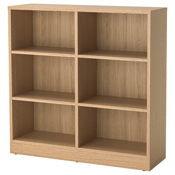 TONSTAD shelving unit, oak veneer, 121x37x120 cm