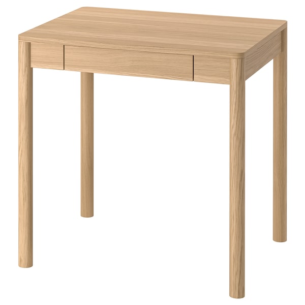 TONSTAD - Desk, oak veneer, 75x60 cm