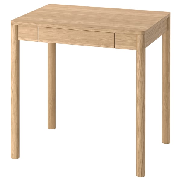 TONSTAD desk, oak veneer, 75x60 cm