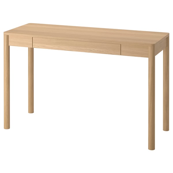 TONSTAD - Desk, oak veneer, 120x47 cm