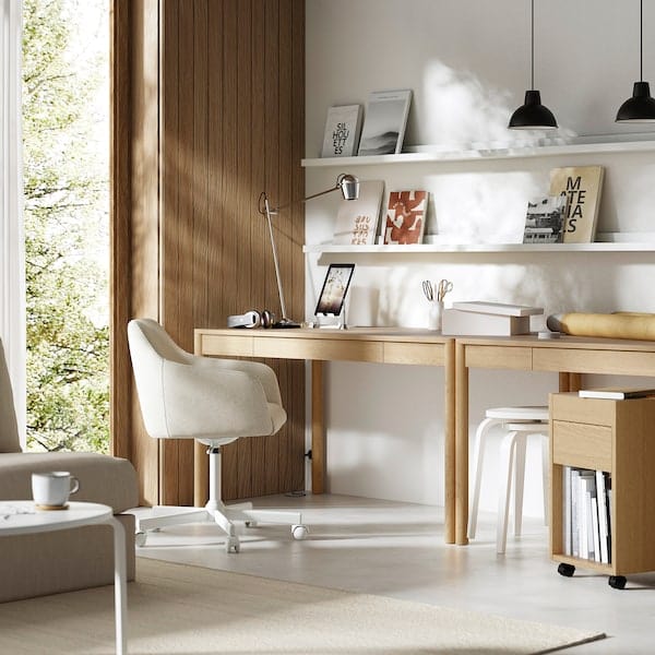Ikea TONSTAD - Desk, oak veneer, 140x75 cm