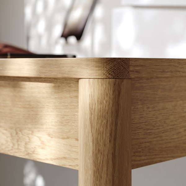TONSTAD - TONSTAD Desk, oak veneer, 140x75 cm