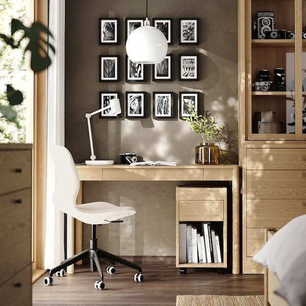 Ikea TONSTAD - Desk, oak veneer, 120x47 cm