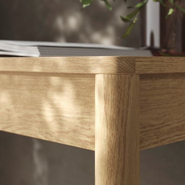 TONSTAD - Desk, oak veneer, 120x47 cm