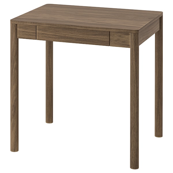 TONSTAD - Desk, brown stained oak veneer, 75x60 cm