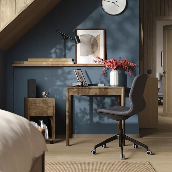 Ikea TONSTAD - Desk, brown stained oak veneer, 75x60 cm