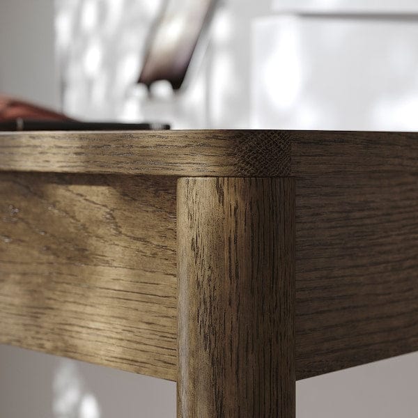 Ikea TONSTAD - Desk, brown stained oak veneer, 140x75 cm
