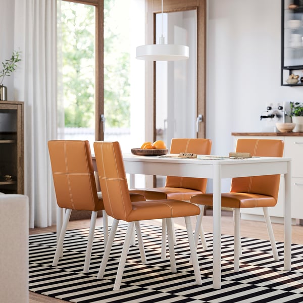 TONSTAD chair, Bomstad golden-brown/off-white, 42x86x56 cm