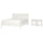 TONSTAD bedroom furniture, set of 3, off-white, 140x200 cm