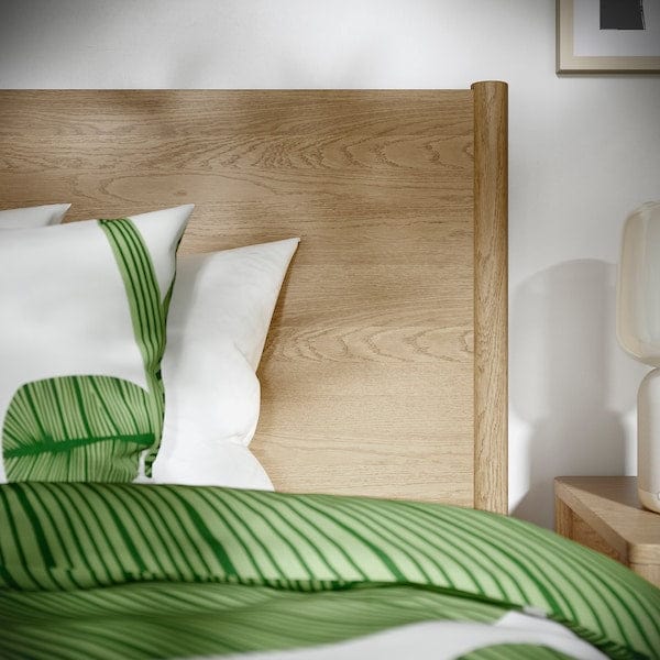 Ikea TONSTAD - Bed frame with drawers, oak veneer/Luröy,90x200 cm