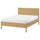 TONSTAD bed frame, oak veneer/Leirsund, 140x200 cm