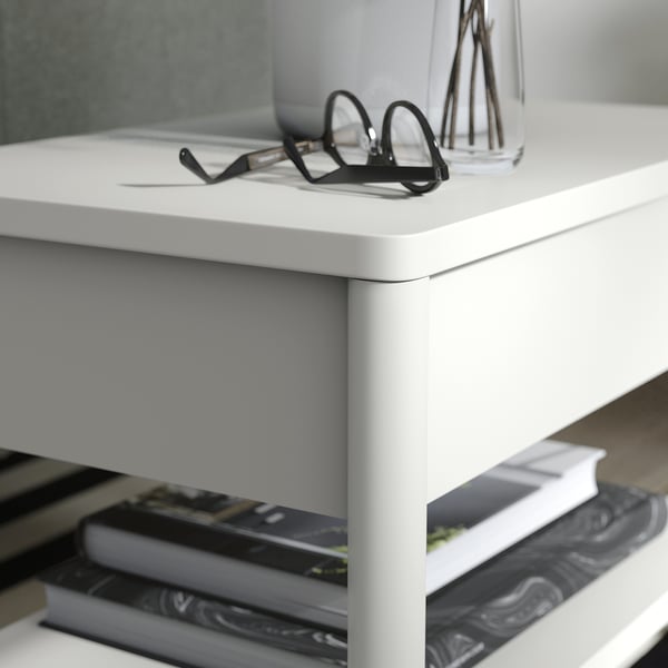 TONSTAD side table, off-white, 64x40 cm
