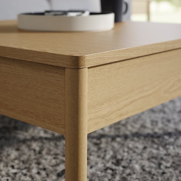 TONSTAD - TONSTAD Coffee table, oak veneer, 84x82 cm