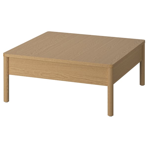 TONSTAD - TONSTAD Coffee table, oak veneer, 84x82 cm