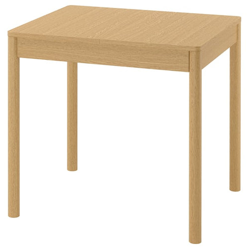 TONSTAD - TONSTAD Extendable table, oak veneer, 80/120x70 cm