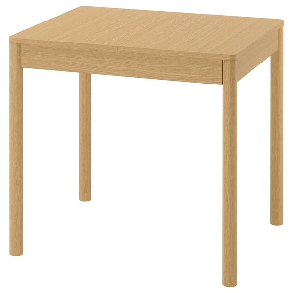 TONSTAD - TONSTAD Extendable table, oak veneer, 80/120x70 cm