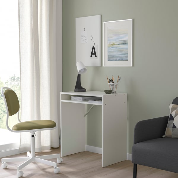 TORALD desk, white, 65x40 cm