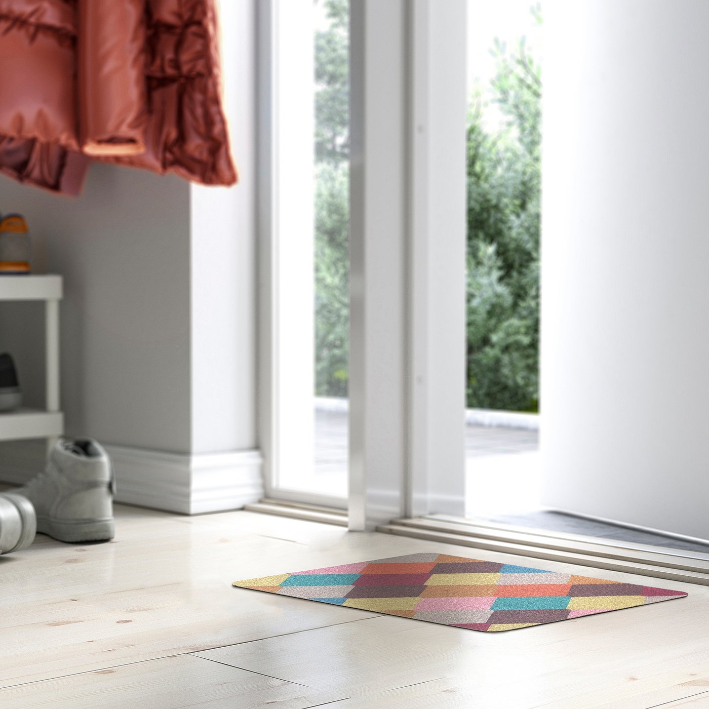 TORGPLATS door mat, multicolour, 40x60 cm