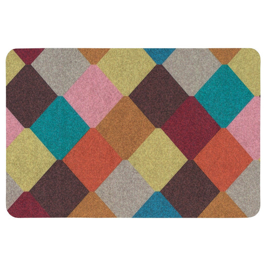 TORGPLATS door mat, multicolour, 60x40 cm