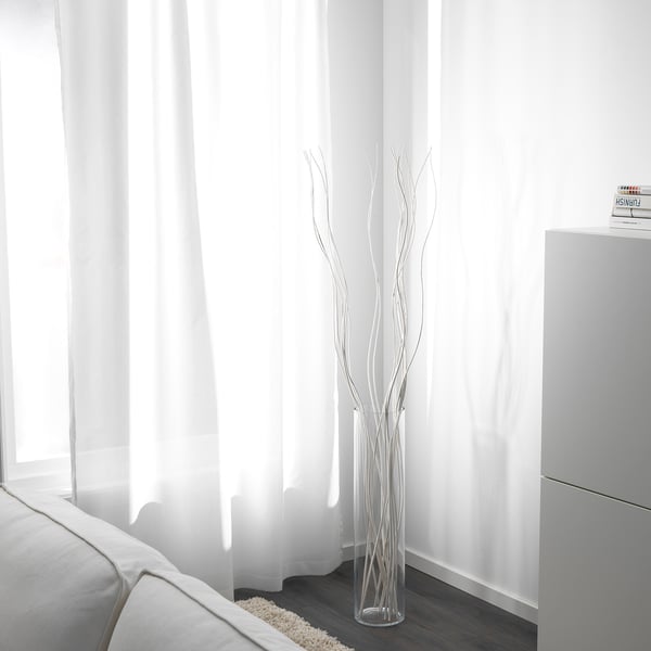TORKA Dried bouquet - willow/white twist 150 cm , 150 cm
