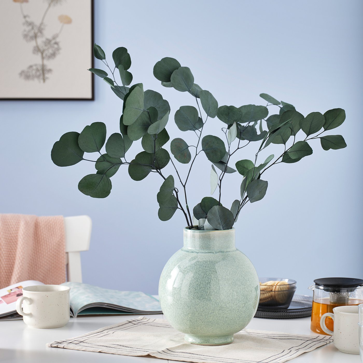 TORKA dried plants, bunch/eucalyptus green, 70 cm