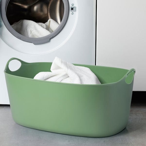 Ikea TORKIS - Flexi laundry basket, in-/outdoor, green, 35 l