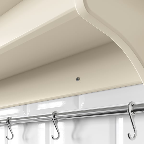 TORNVIKEN wall shelf, off-white, 120 cm