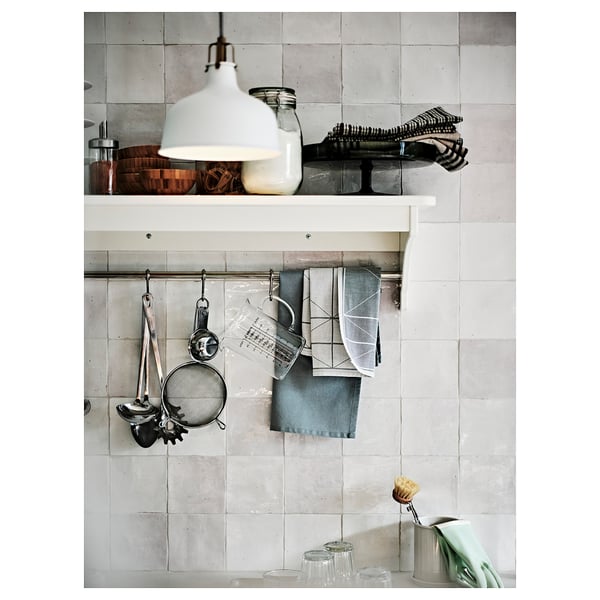 TORNVIKEN wall shelf, off-white, 120 cm