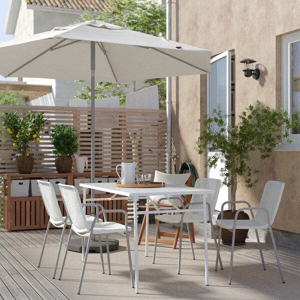 Ikea TORPARÖ - Garden chair with armrests, white