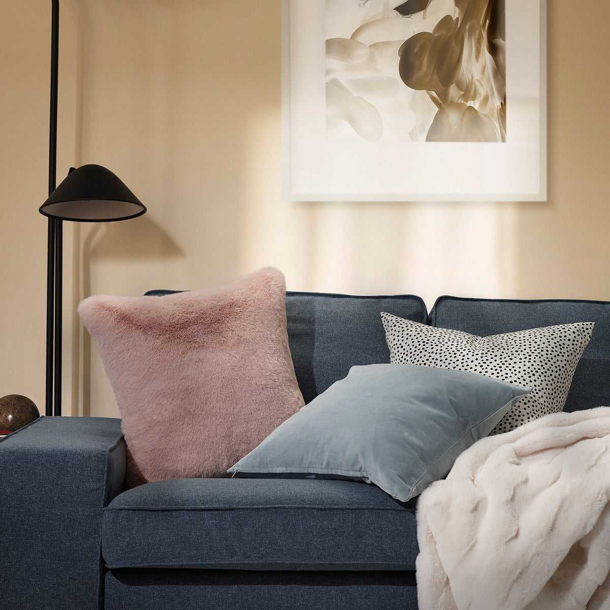 TORPSPIREA cushion cover, pink, 48x48 cm