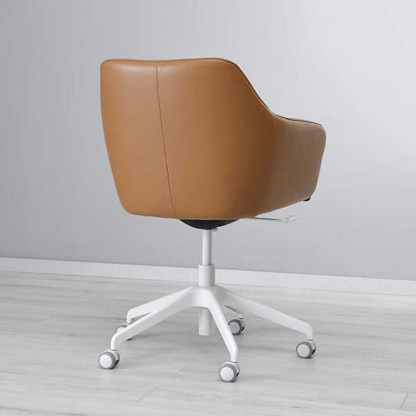 TOSSBERG / LÅNGFJÄLL - Meeting chair, Grann light brown/white ,