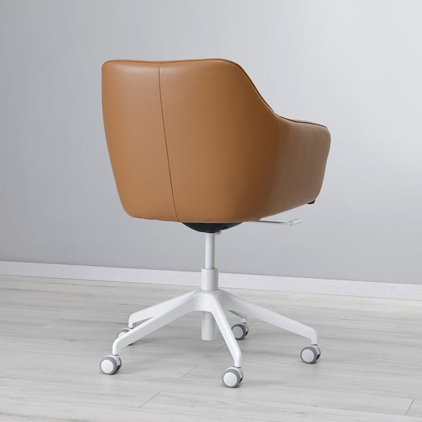 TOSSBERG / LÅNGFJÄLL conference chair, Grann light brown/white, 44x91x68 cm