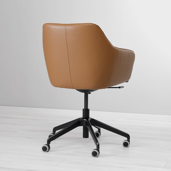TOSSBERG / LÅNGFJÄLL conference chair, Grann light brown/black, 68 cm