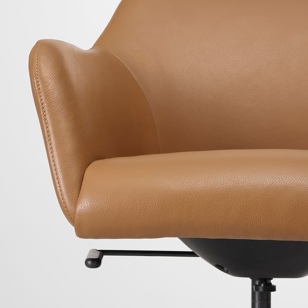 TOSSBERG / LÅNGFJÄLL - Meeting chair, Grann light brown/black ,