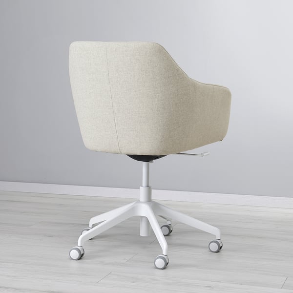 TOSSBERG / LÅNGFJÄLL conference chair, Gunnared beige/white, 44x91x68 cm