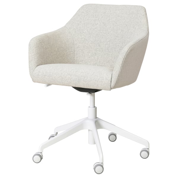 TOSSBERG / LÅNGFJÄLL conference chair, Gunnared beige/white, 68 cm