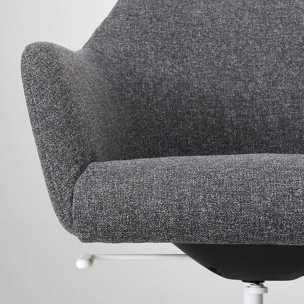 Ikea TOSSBERG / LÅNGFJÄLL - Meeting chair, Gunnared dark grey/white ,