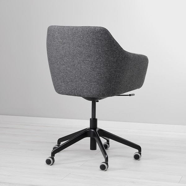 Ikea TOSSBERG / LÅNGFJÄLL - Meeting chair, Gunnared dark grey/black ,
