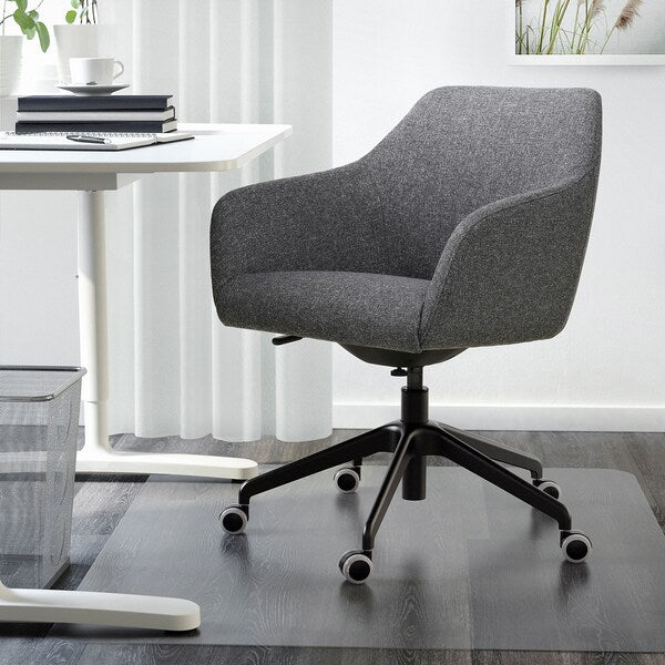 TOSSBERG / LÅNGFJÄLL - Meeting chair, Gunnared dark grey/black ,