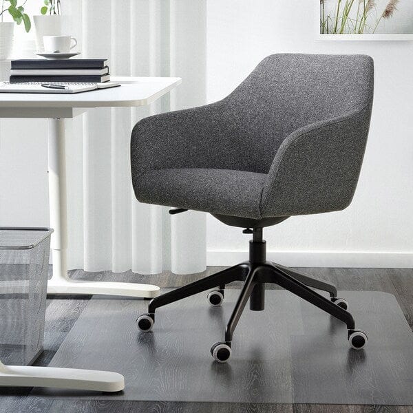 Ikea TOSSBERG / LÅNGFJÄLL - Meeting chair, Gunnared dark grey/black ,