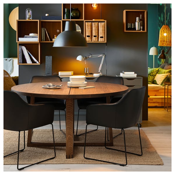 TOSSBERG chair, metal black/Grann black, 61x82x53 cm