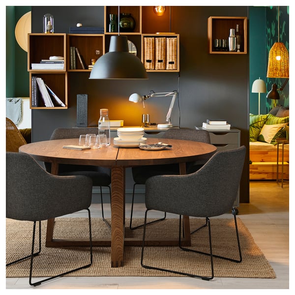 TOSSBERG chair, metal black/Gunnared dark grey