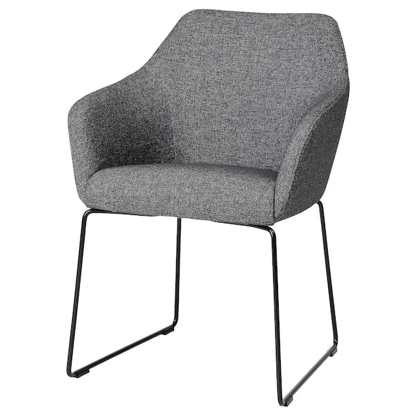 Ikea TOSSBERG - Chair, metal black/Gunnared dark gray